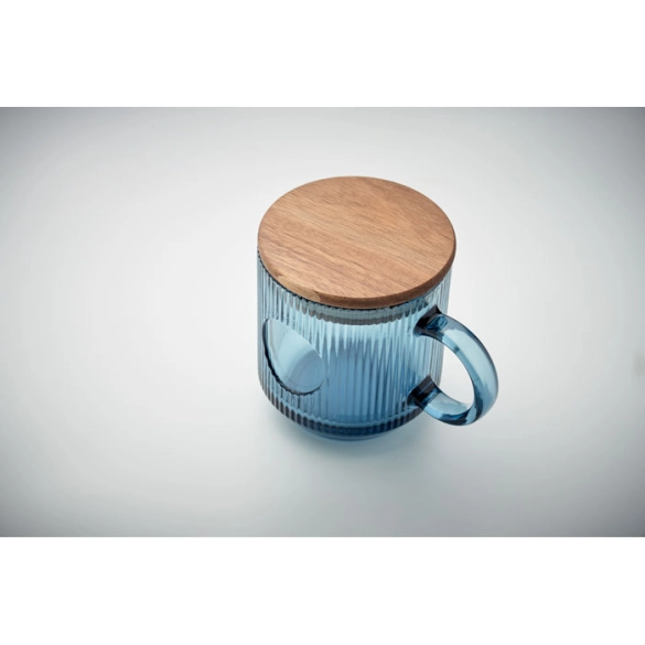 VITRIO MUG, Mug en verre strié 300ml