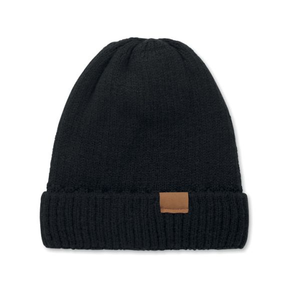 PUNTOS, Bonnet tricoté avec revers