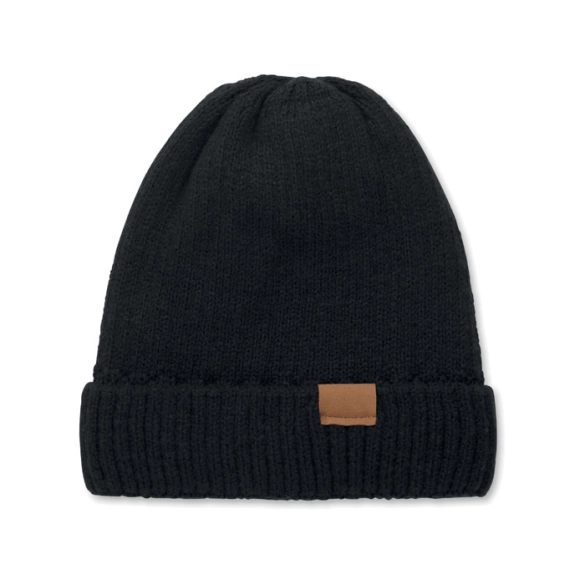 PUNTOS, Bonnet tricoté avec revers