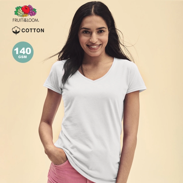 T-Shirt Femme Blanc Iconic V-Neck