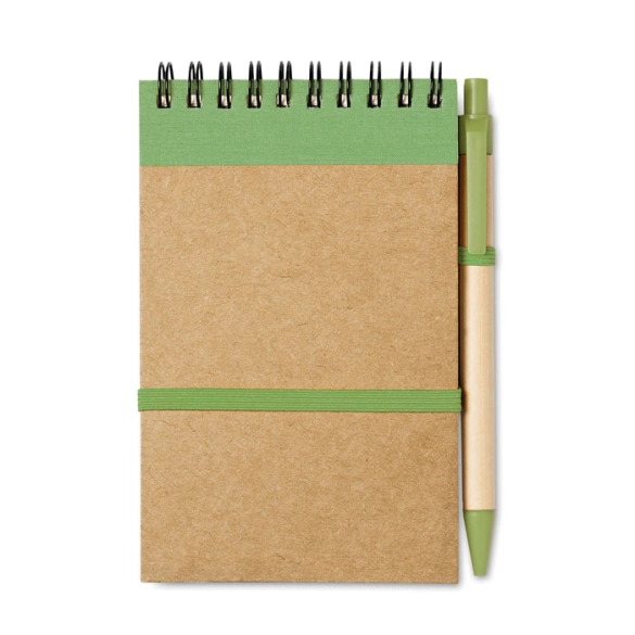 Bloc-notes et stylo éco "EcoWrite"