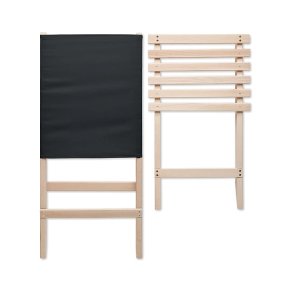 MARINERO, Chaise de plage pliable en bois