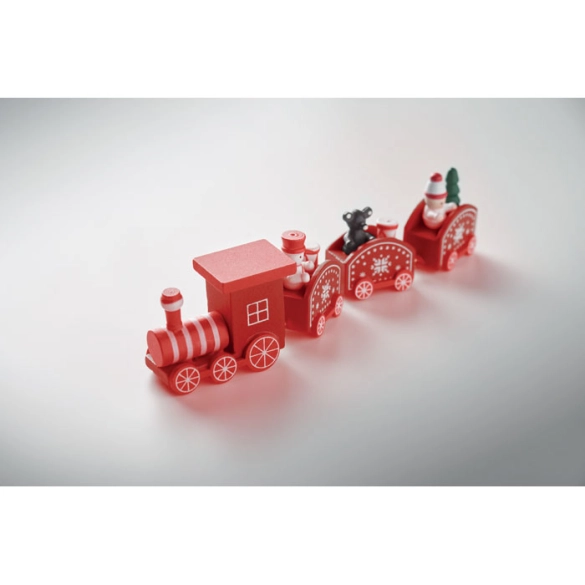 JUNA, Train de Noël en bois