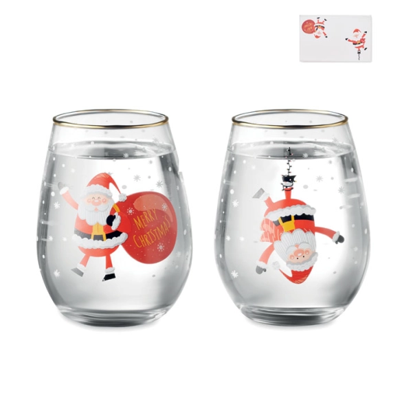 NOEL, Set de 2 verres de Noël