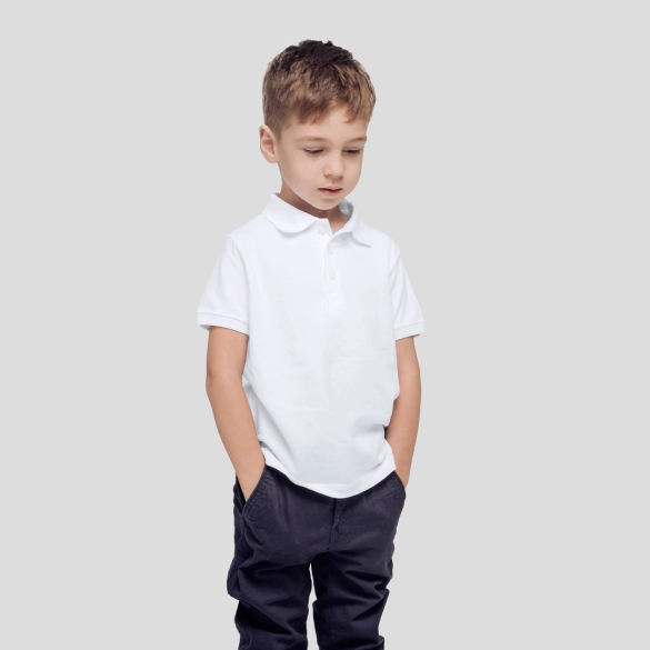 Polo Enfant Blanc "keya" YPS180