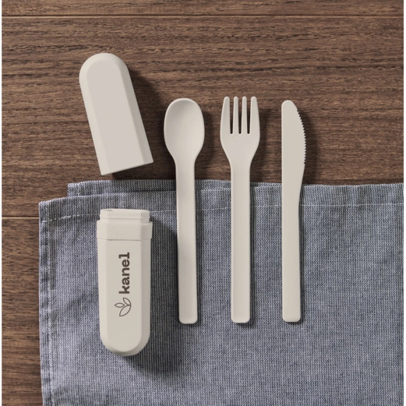 BITEFUL, Set de couverts et étui en PLA