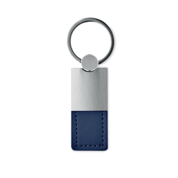 Porte-clés simili-cuir et métal "Raso"