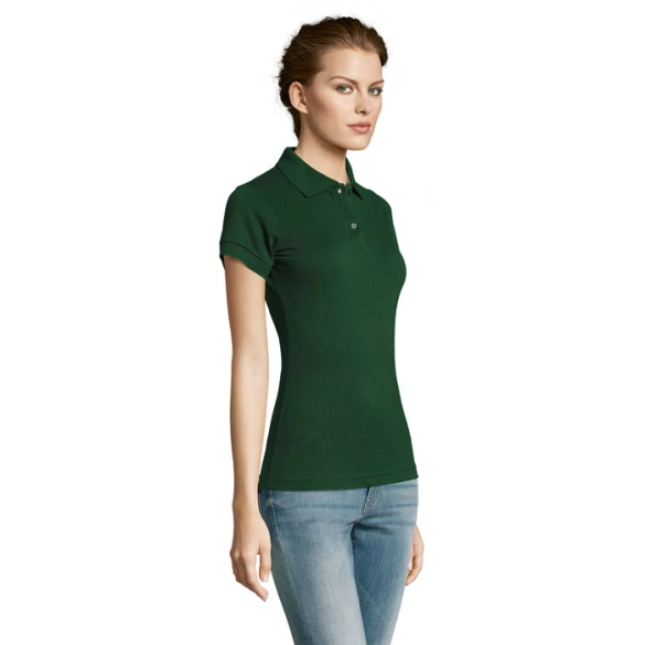 Polo femme en polyester et coton "Berga"