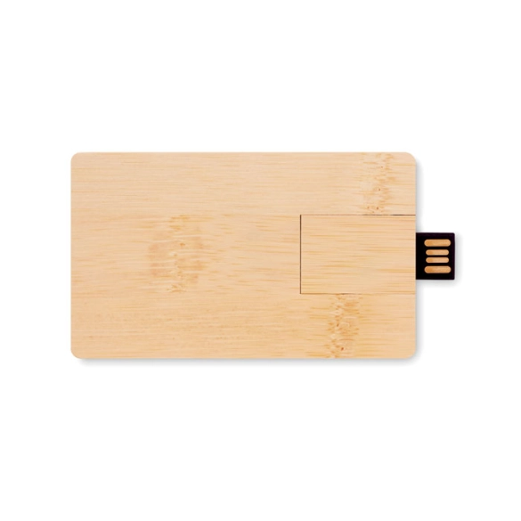 CREDITCARD PLUS, USB 16GB boitier bambou