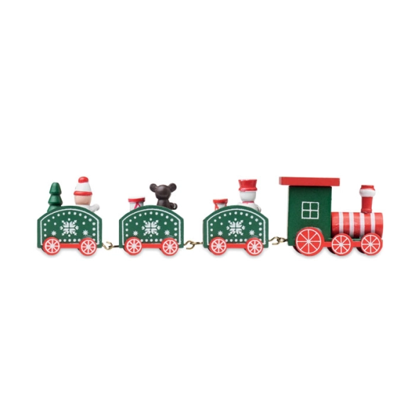 JUNA, Train de Noël en bois