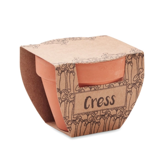 CRESS POT, Pot avec graines de cresson