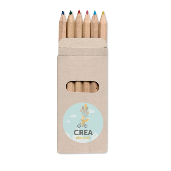 Set de 6 crayons de couleur "Dany"