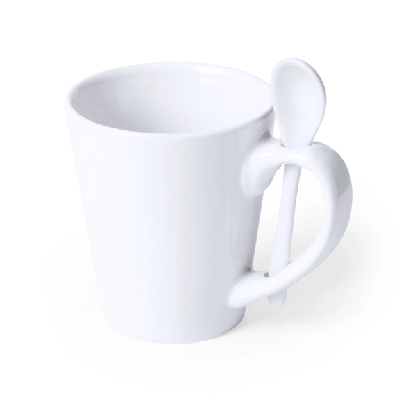 Mug avec cuillère pour sublimation 350ml "Branpa"