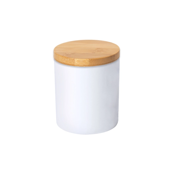 Mug céramique mate couvercle bambou 370ml "Faro"