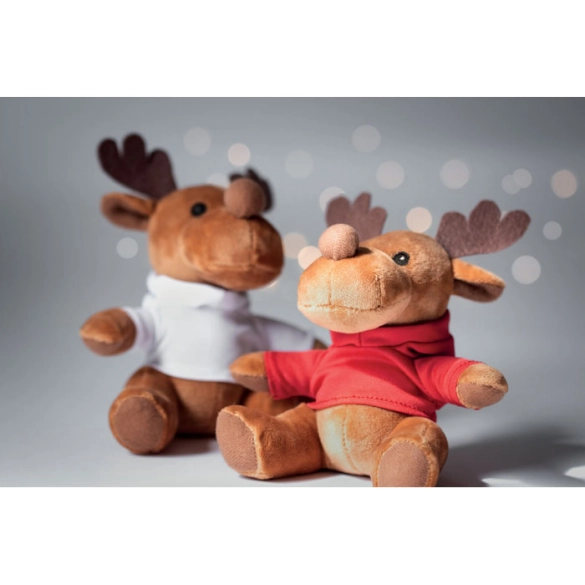 RUDOLPH, Renne en peluche avec capuche