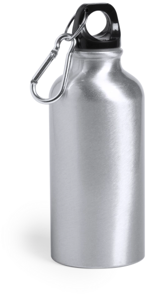 Bouteille aluminium avec mousqueton 400ml "Canova"