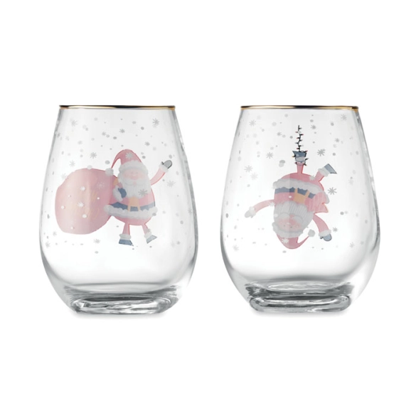 NOEL, Set de 2 verres de Noël