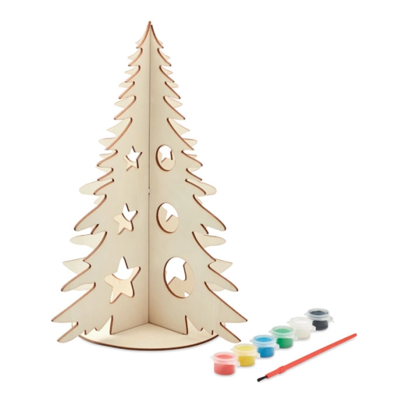 TREE AND PAINT, Sapin de Noël en bois