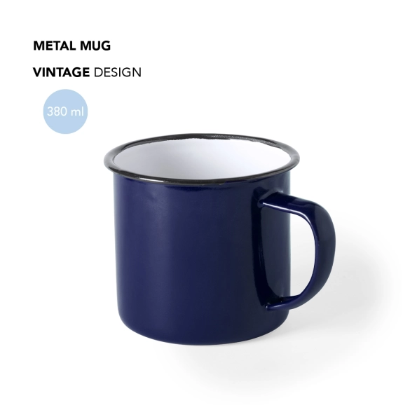 Mug métal design vintage 380ml "Mulson"