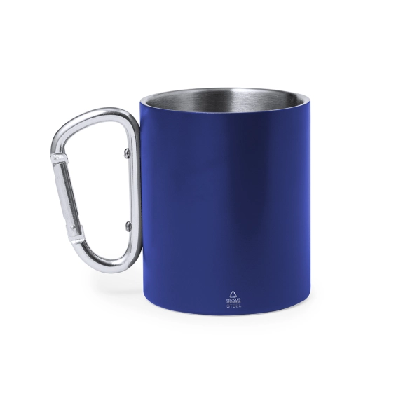 Tasse inox recyclé anse mousqueton 300ml "Trona"