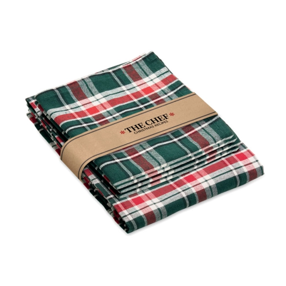 SANTABLE, Nappe à carreaux en coton.