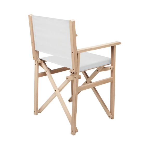 RIMIES, Chaise de plage pliable en bois