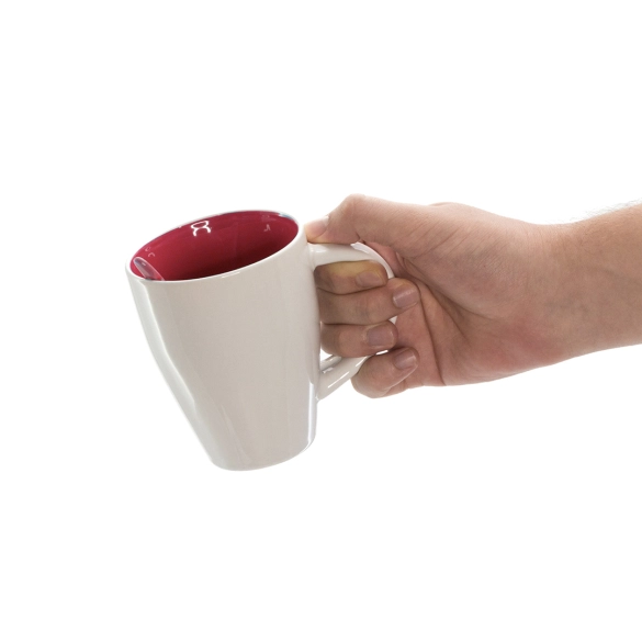 Tasse intérieur coloré avec cuillère assortie 350ml "Vexira"