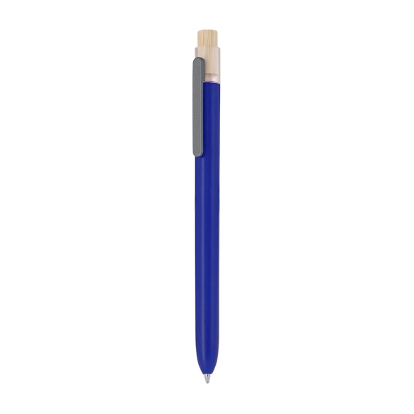 Stylo plastique recyclé et bouton bambou "Clasmen"