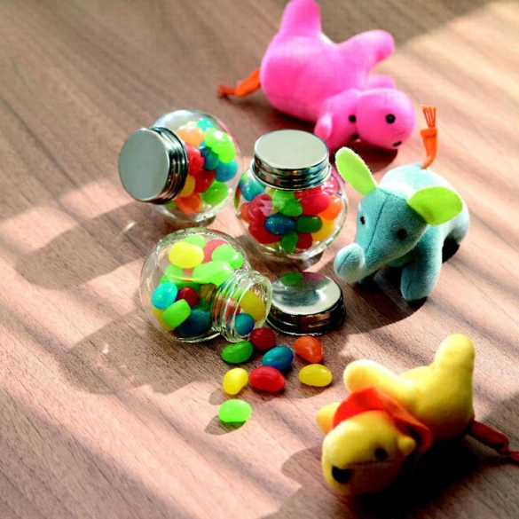 Bocal à bonbons multicolores "Armos"