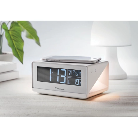 SKY WIRELESS, Horloge LED et chargeur sans fi