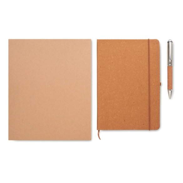 ELEGANOTE, Carnet en cuir recyclé et stylo