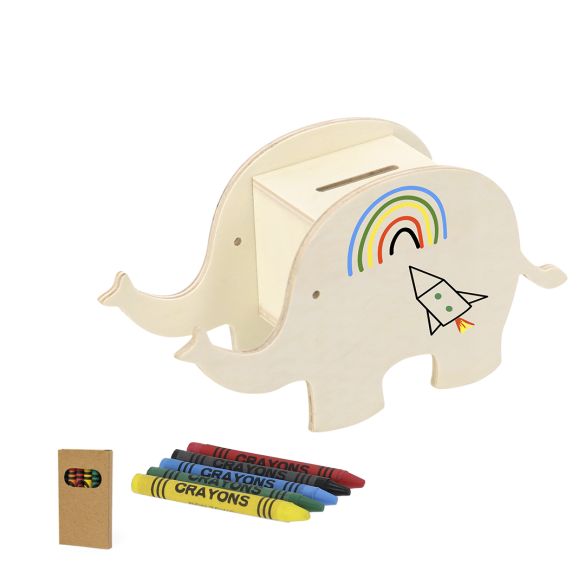 Tirelire enfant en bois "Sliz"