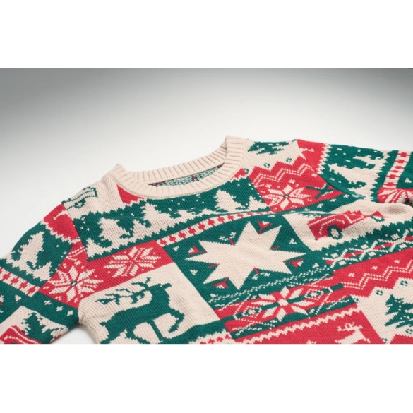 SHIMIS, Pull de Noël tricoté S-M
