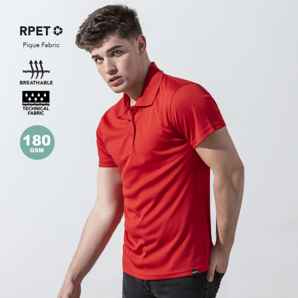 Polo technique en polyester recyclé 180gr "Lautrec"