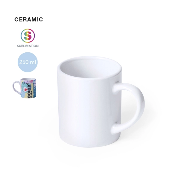 Mug blanc spécial sublimation 250ml "Caldasublim"