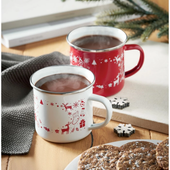 SEASOMEL, Mug de Noël en émail 300ml