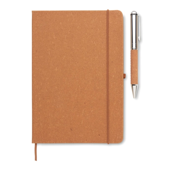 ELEGANOTE, Carnet en cuir recyclé et stylo