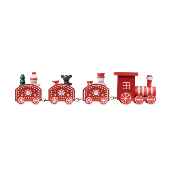 JUNA, Train de Noël en bois
