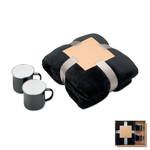 AGRADABLE, Ensemble couverture et 2 mugs