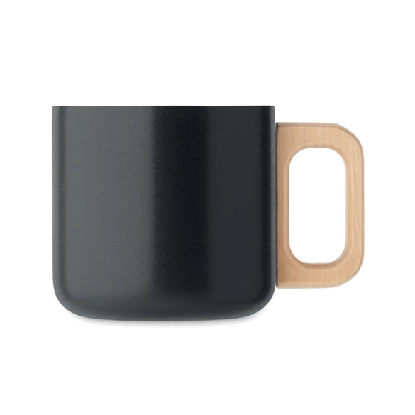 Mug double paroi avec poignée bois 350ml "Isolde"