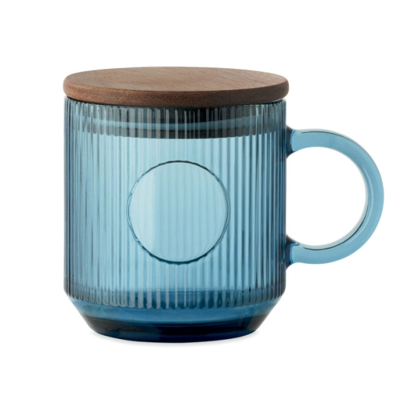 VITRIO MUG, Mug en verre strié 300ml