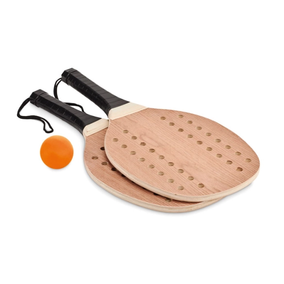 PALAS, Set beach tennis en bois de rose