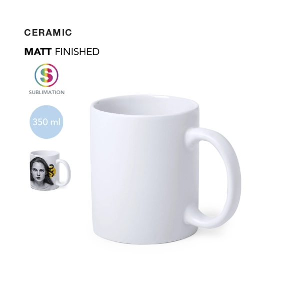 Tasse céramique spéciale sublimation 350ml "Medake"