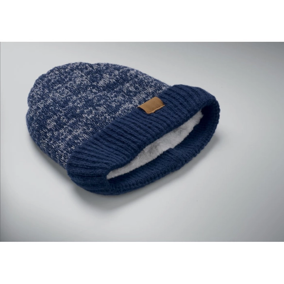 PUNTOS, Bonnet tricoté avec revers
