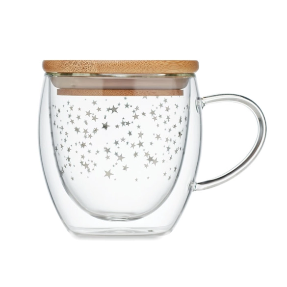 SION, Tasse double paroi en verre