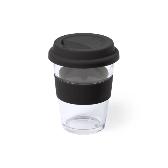 Gobelet en verre couvercle silicone 350ml "Mura"