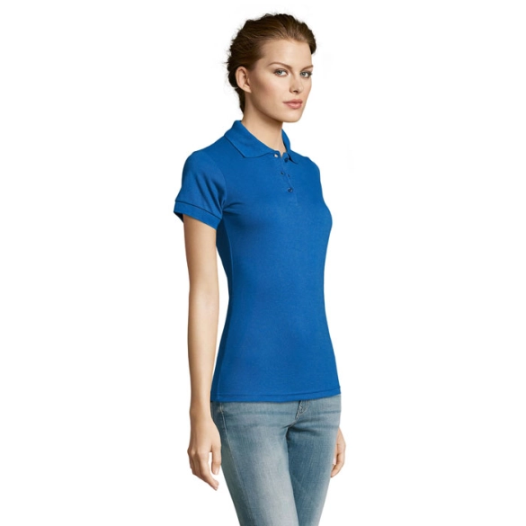 Polo femme en polyester et coton "Berga"