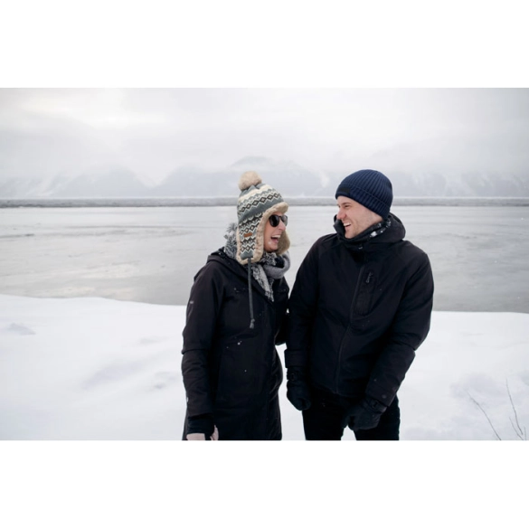 ANVIK, Bonnet tricoté avec revers