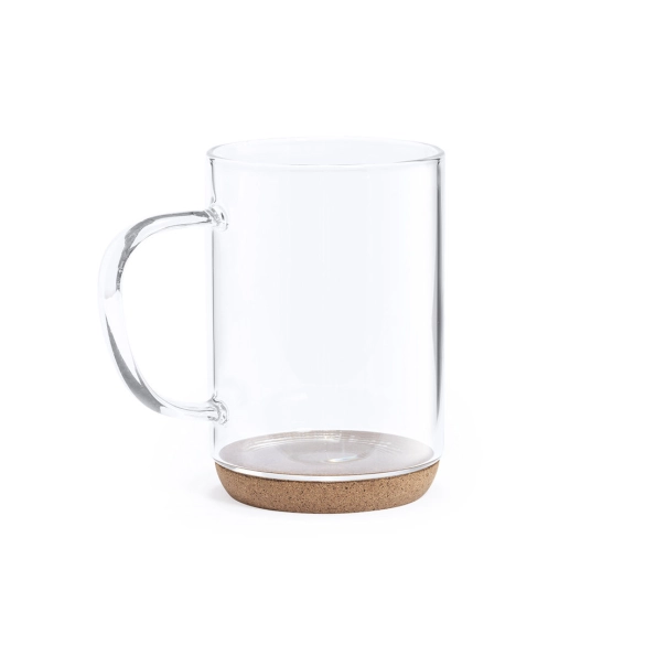 Mug en verre et liège 450ml "Kiev"