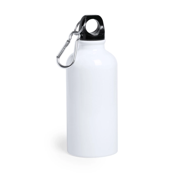 Bouteille aluminium avec mousqueton 400ml "Canova"